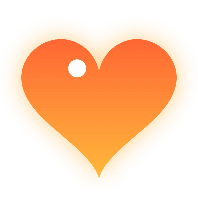 ficktok Dating – Logo mit goldenem Herz